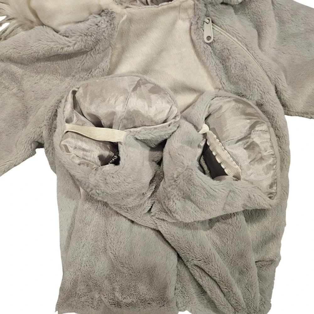 Koala Bear Animal Halloween Costume Plush‎ Faux Fur Gray 18-24m